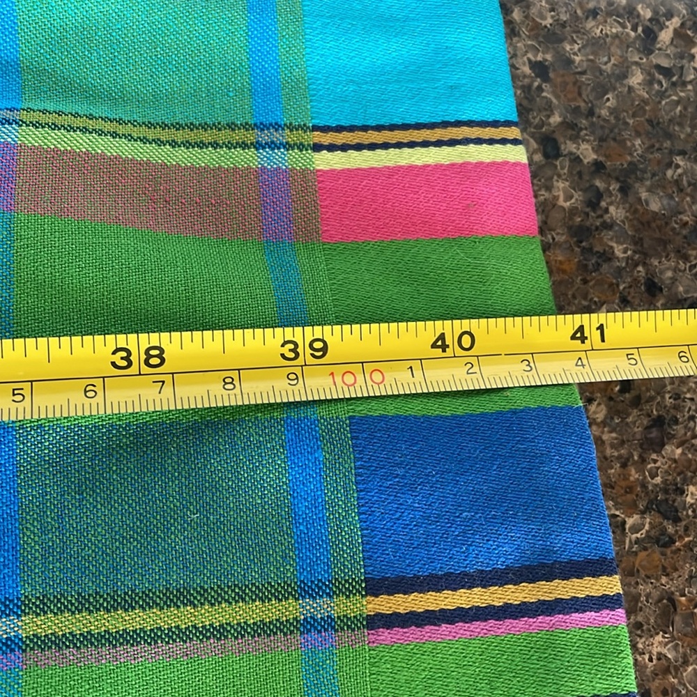 Vintage Plaid 1970’s Mod High Collar Puff Sleeve Long Dress Size Small - Picture 13 of 14